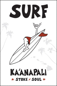 KAANAPALI TOWN ~ SURF ~ 12x18
