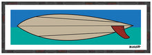 Load image into Gallery viewer, SURF MOB ~ RED FIN LONGBOARD ~ CARDIFF BY THE SEA ~ 8x24