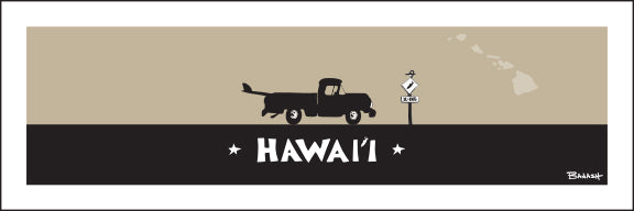 HAWAII ~ SURF PICKUP ~ 8x24