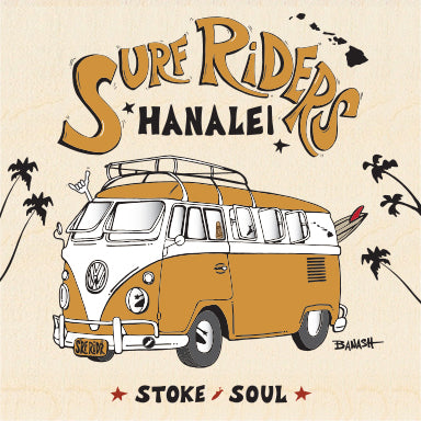 HANALEI ~ SURF RIDERS ~ KAUAI ~ 6x6