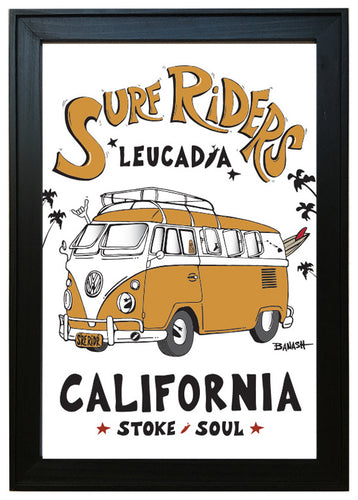 LEUCADIA ~ SURF RIDERS ~ 12x18