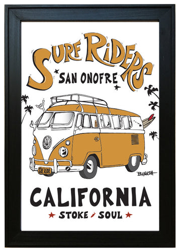 SAN ONOFRE ~ SURF RIDERS ~ 12x18