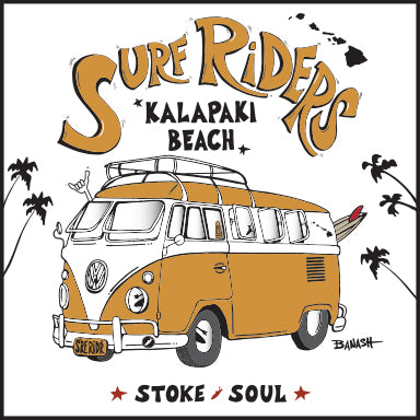 KALAPAKI BEACH ~ SURF RIDERS ~ 6x6