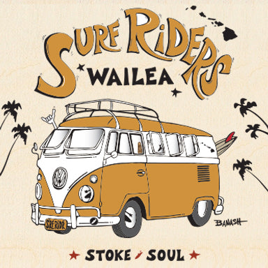 WAILEA TOWN ~ SURF RIDERS ~ 6x6