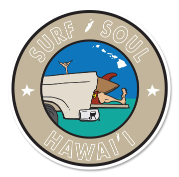 SURF SOUL HAWAII ~ TAILGATE GREM ~ STICKERS (15) ~ 3