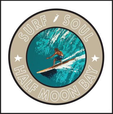SURF SOUL ~ HALF MOON BAY ~ RIGHT FACE ~ 12x12