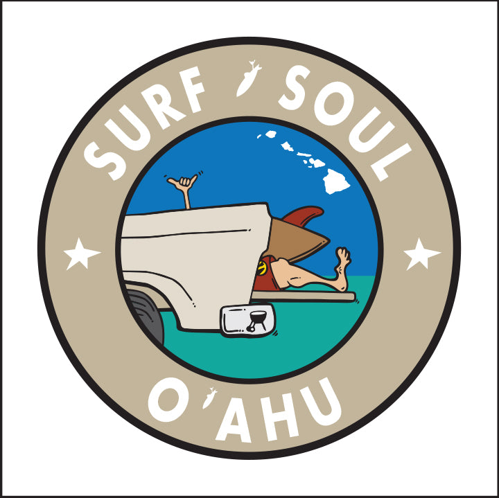 SURF SOUL ~ OAHU ~ TAILGATE SURF GREM ~ 12x12