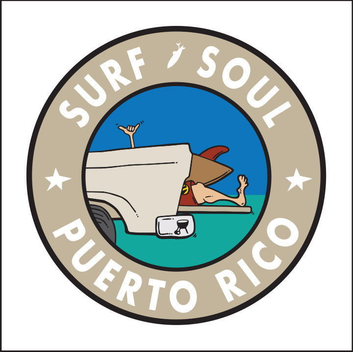 SURF SOUL ~ PUERTO RICO ~ TAILGATE SURF GREM ~ 12x12