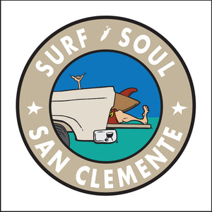 SURF SOUL ~ SAN CLEMENTE ~ TAILGATE SURF GREM ~ 12x12