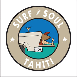 SURF SOUL ~ TAHITI ~ TAILGATE SURF GREM ~ 12x12