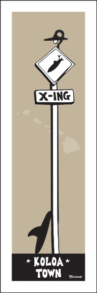 KOLOA TOWN ~ SURF XING ~ 8x24