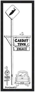 SWAMIS ~ CARDIFF TOWN ~ SURF ~ CARDIFF BY THE SEA ~ 8x24