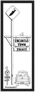 SWAMIS ~ ENCINITAS TOWN ~ 8x24