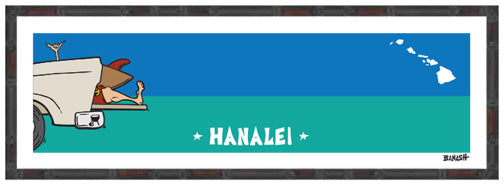 HANALEI ~ TAILGATE SURF GREM ~ 8x24