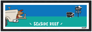 SEASIDE REEF ~ TAILGATE SURF GREM ~ TEAR DROP ~ 8x24
