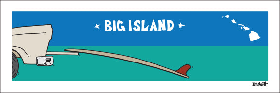 BIG ISLAND ~ TAILGATE SURFBOARD ~ 8x24