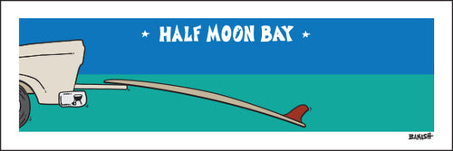 HALF MOON BAY ~ TAILGATE SURFBOARD ~ OLD HWY 1 ~ 8x24