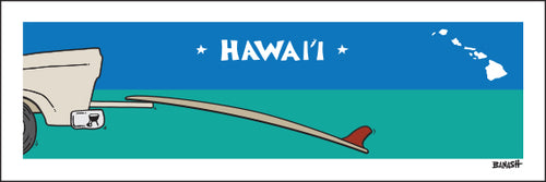 HAWAII ~ TAILGATE SURFBOARD ~ 8x24