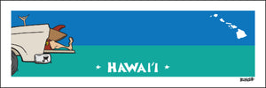 HAWAII ~ TAILGATE SURF GREM ~ 8x24