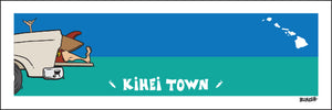KIHEI TOWN ~ TAILGATE SURF GREM ~ 8x24