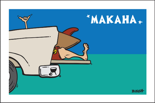 MAKAHA ~ TAILGATE SURF GREM ~ 12x18