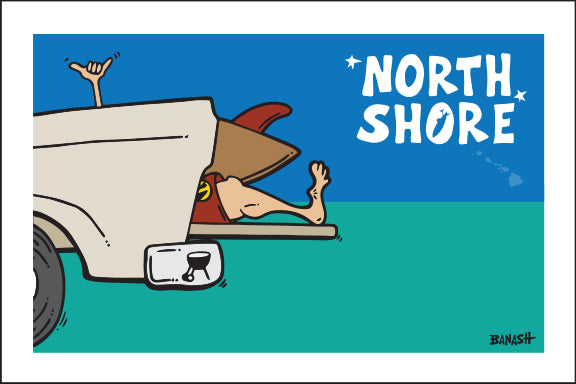 NORTH SHORE ~ TAILGATE SURF GREM ~ 12x18