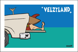 VELZYLAND ~ TAILGATE SURF GREM ~ 12x18