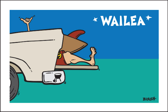 WAILEA ~ TAILGATE SURF GREM ~ 12x18