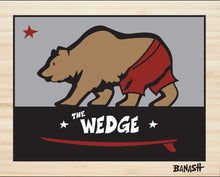 Load image into Gallery viewer, NEWPORT BEACH ~ THE WEDGE ~ SURF BEAR ~ 16x20