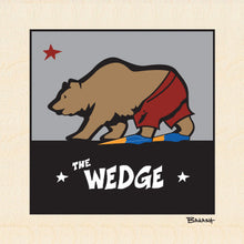 Load image into Gallery viewer, NEWPORT BEACH ~ THE WEDGE ~ BODY SURFING BEAR ~ 6x6