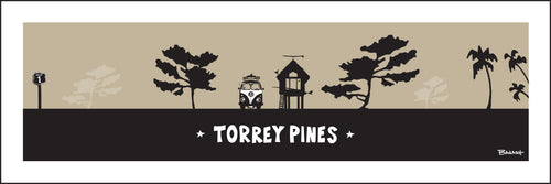 TORREY PINES ~ SURF HUT ~ PINES ~ 8x24