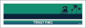 TORREY PINES ~ TOWER ~ OCEAN LINES ~ 8x24