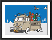 Load image into Gallery viewer, TRUCK BUS ~ SNOWBOARD GREMS ~ SHRED ~ 16x20