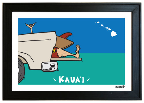 TAILGATE SURF GREM ~ KAUAI ~ 12x18