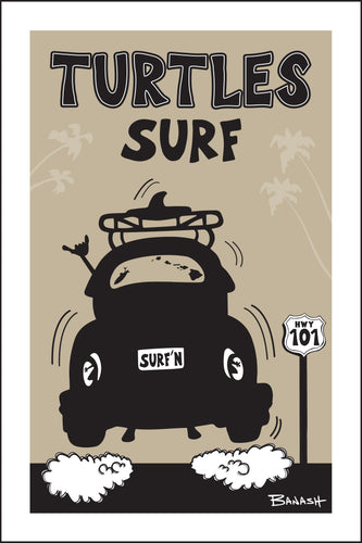 TURTLES SURF ~ SURF BUG TAIL AIR ~ 12x18