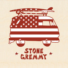 Load image into Gallery viewer, USA SURF BUS ~ STONE GREMMY ~ 6x6