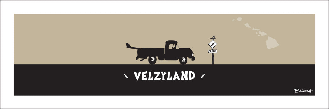 VELZYLAND ~ SURF PICKUP ~ 8x24