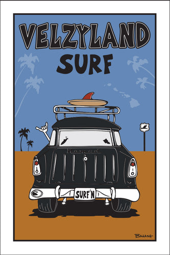 VELZYLAND SURF ~ SURF NOMAD TAIL ~ SAND LINES ~ 12x18