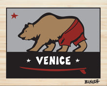 Load image into Gallery viewer, VENICE ~ SURF BEAR ~ 16x20