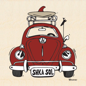 SHKA SOL ~ RED SURF BUG GRILL ~ 6x6