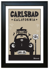 Load image into Gallery viewer, CARLSBAD ~ VW BUG GRILL ~ BLACK N TAN ~ 12x18