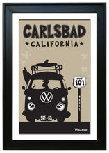 Load image into Gallery viewer, CARLSBAD ~ VW BUS GRILL ~ BLACK N TAN ~ 12x18