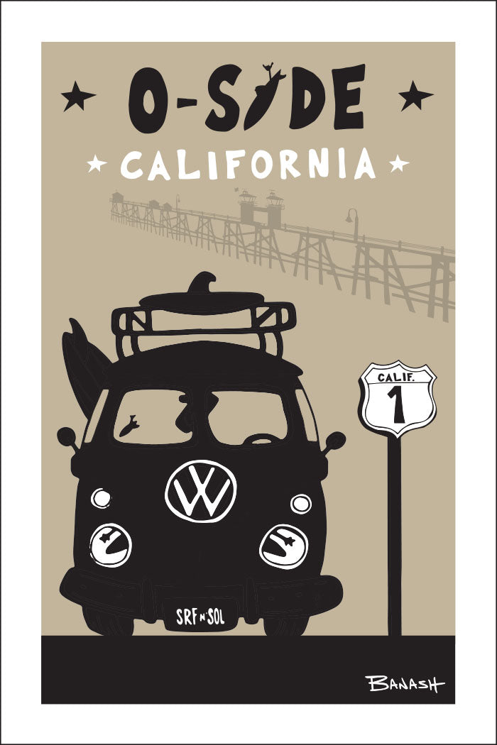 OCEANSIDE ~ SURF BUS GRILL ~ 12x18