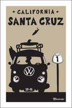 Load image into Gallery viewer, SANTA CRUZ ~ CALIFORNIA ~ SURF BUS GRILL ~ 12x18