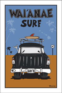 WAIANAE SURF ~ SURF NOMAD TAIL ~ SAND LINES ~ 12x18