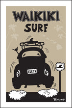 Load image into Gallery viewer, WAIKIKI SURF ~ SURF BUG TAIL AIR ~ 12x18