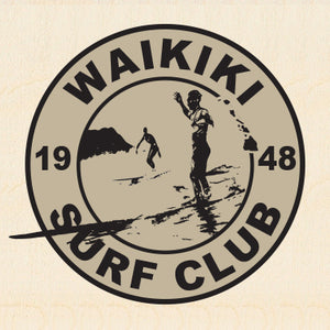 WAIKIKI SURF CLUB ~ 1948 ~ 6x6