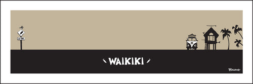 WAIKIKI ~ SURF HUT ~ 8x24