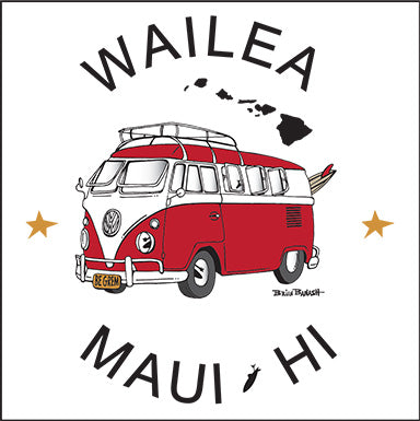 WAILEA ~ MAUI HI ~ SURF BUS ~ 12x12