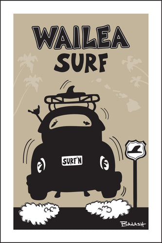WAILEA SURF ~ SURF BUG TAIL AIR ~ 12x18